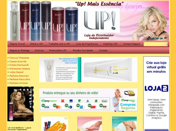Loja Virtual Up! Essência
